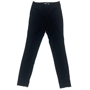 Old Navy Rockstar Super Skinny Jeans Women's Size 6 Black Denim High Rise